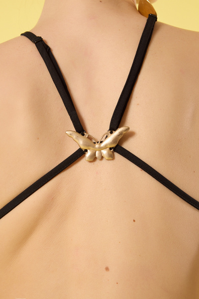 Trendyol Collection Černé rovné doplňky Detailně tkané Maxi večerní šaty a šaty pro návrat domů