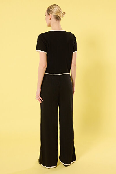 Trendyol Collection Crew Neck Ribbon Cardigan and Trousers Set - Twoss25Au00050