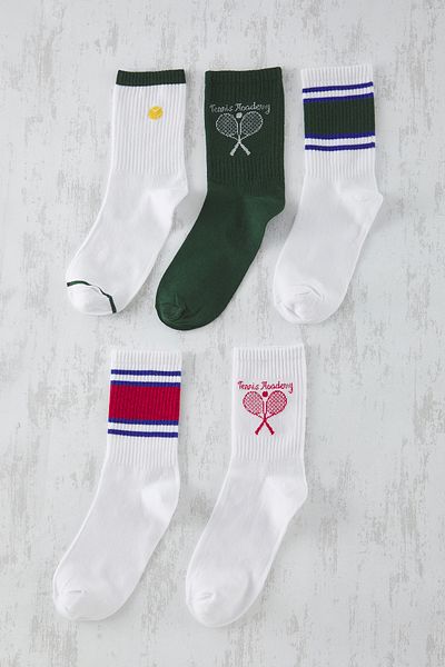 Trendyol Collection Packung mit 5 Unisex-Baumwollsocken – mehrfarbig, College/Tennis/Medium – TMNSS25CO00000