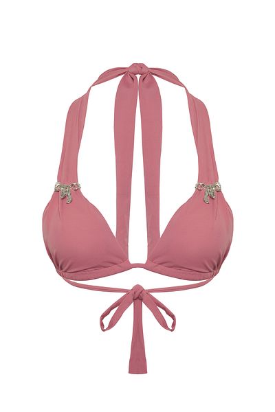 Trendyol Collection Rosa Dreiecks-Bikinioberteil mit Zubehör TBESS25BU00037
