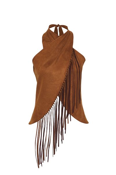 Trendyol Collection Περιορισμένης έκδοσης Καφέ φανελάκι με λαιμόκοψη - TWOSS25YE00079