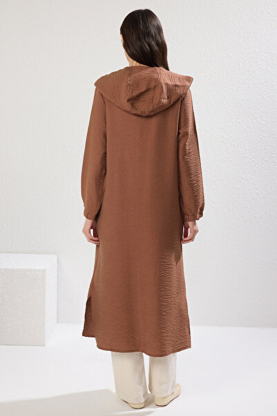 Trendyol Modest Tctss25Kf00005 Model Brown Woven Cap & Ferace