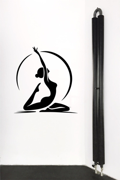 GSticker ملصق حائط مزخرف للياقة البدنية في صالة الألعاب الرياضية واليوجا بيلاتيس