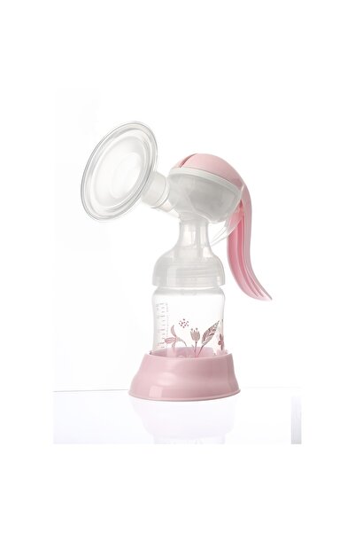 LUQU BABY مضخة الثدي اليدوية من لوكيو - وردية اللون