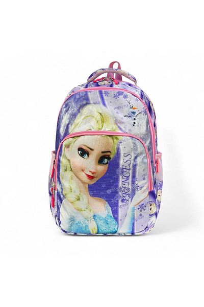 Baginn Geanta pentru Scoala Primara Set 3 Bucuri Geanta de pranz 42*30 Cm Geanta Scoala pentru Fata Regina Zalbatelor Frozen