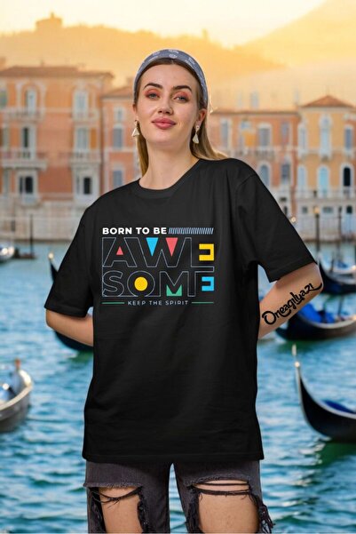 oneagılyazı Родена да бъдеш Печатна дамска тениска с голям размер