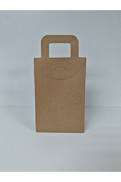 arminow ÇANTA KARTON KUTU KRAFT 10 CM x 15 CM x 5,5 CM - 10 ADET - KINA - ÇEREZ - ŞEKER KUTUSU