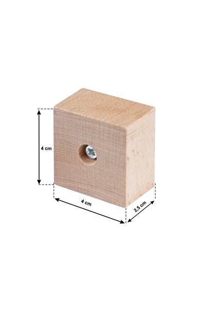 X-Perk Masa Sandalye Mobilya Ünite Kanepe Koltuk Ahşap Ayak Yükseltici Ağaç Takoz Boy 25 Mm En 4x4 Cm