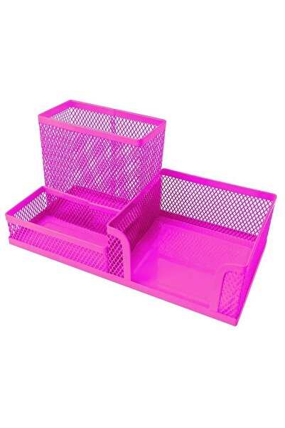 Gıpta Set Masa Metalică Organizator 3 Compartimente Roz
