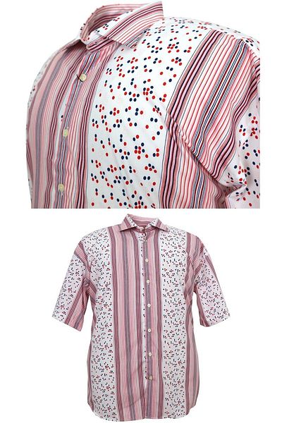 marufshop Ανδρικό κοντομάνικο πουκάμισο μεγάλου μεγέθους, κατάλληλο για βάρος 120 κιλών - 150 κιλών