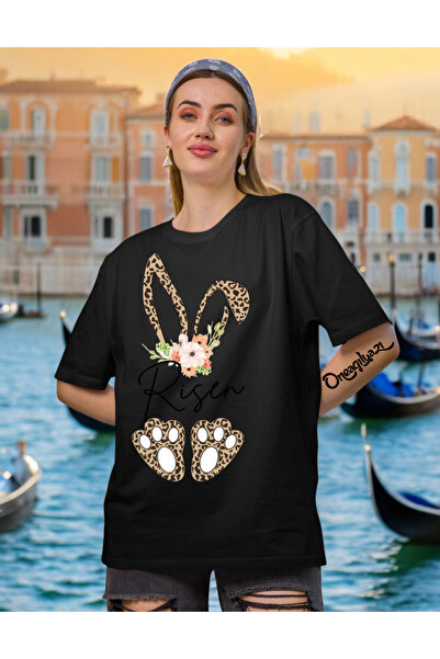 H&GHAMLEGİYİM Rabbit Risen Women's Oversize T-Shirt