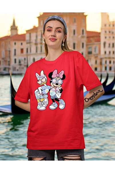 oneagılyazı تي شيرت نسائي كبير الحجم من Minnes Days