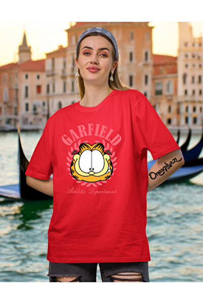 oneagılyazı Leptir Sa deznom Štampano Ženski Oversize kroj T-shirt