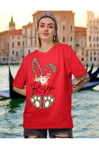 oneagılyazı Tricou supradimensionat pentru femei Rabbit Risen
