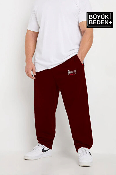 Superlife Ανδρικό μεγάλο μέγεθος Brooklyn printed slim sweatpants SPR25BEA54