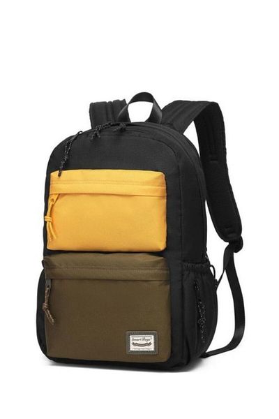 SMART BAGS Μαύρο-κίτρινο Unisex σακίδιο πλάτης Smb3155