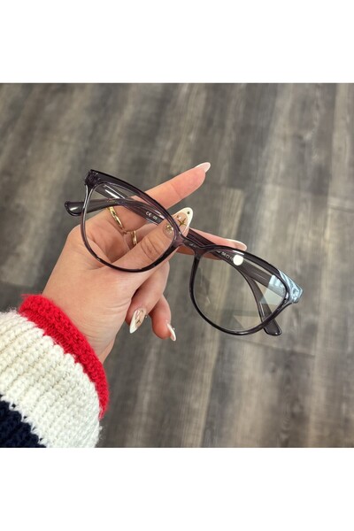 BluePepper Talya Cateye Gri Mavi Işık Filtreli Ekran Gözlüğü Optik Uyumlu Cam...