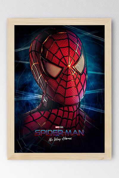 Saturn Spider Man Framed Painting - Spider-Man No Way Home Fim Poster Painting