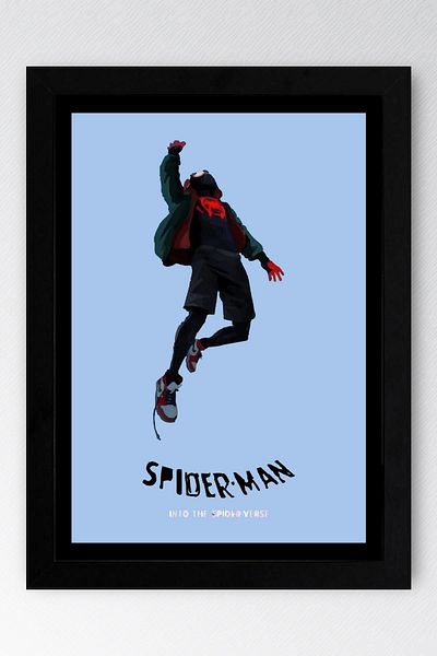Saturn Spider Man Framed Painting - Spider Man in the Spider Universe Fim Poster Painting