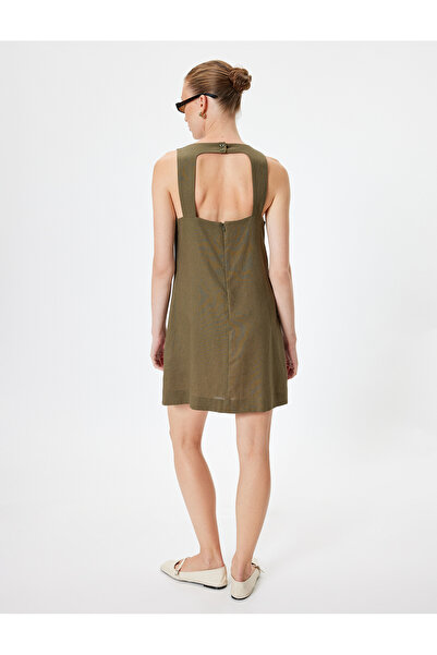 Koton Sleeveless Mini Dress Round Neck