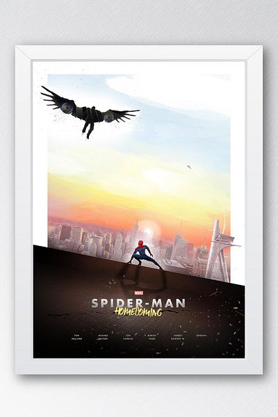 Saturn Pictură înrămată Spider Man - Pictură poster Spider-Man Homecoming