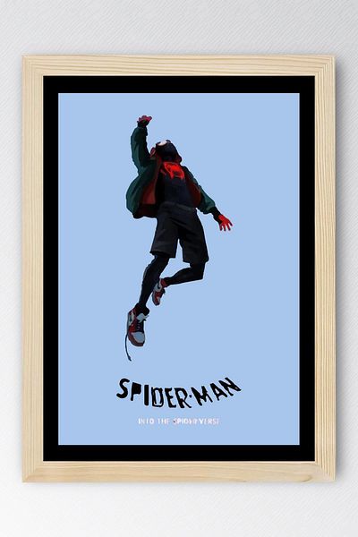 Saturn Spider Man Framed Painting - Spider Man in the Spider Universe Fim Poster Painting