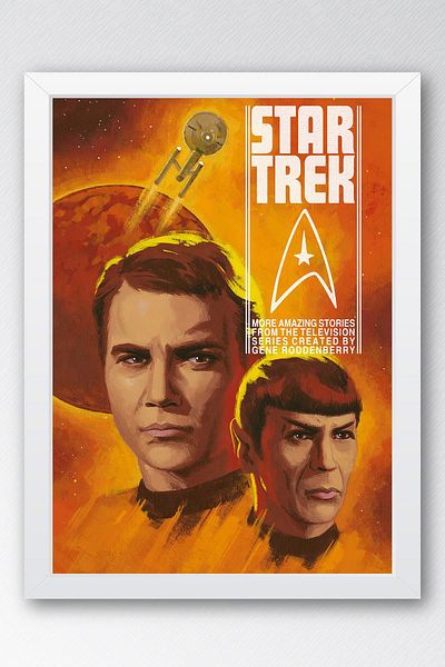 Saturn Επιτραπέζιο με κορνίζα Star Trek - Επιτραπέζια αφίσα ταινίας Space Trek