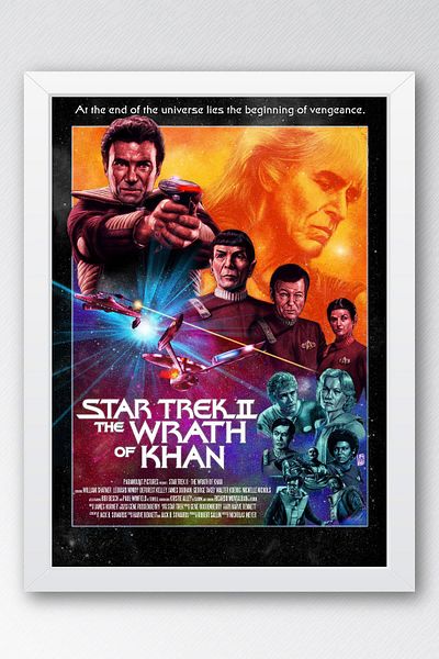 Saturn Επιτραπέζιο με κορνίζα Star Trek - Επιτραπέζια αφίσα ταινίας Space Trek