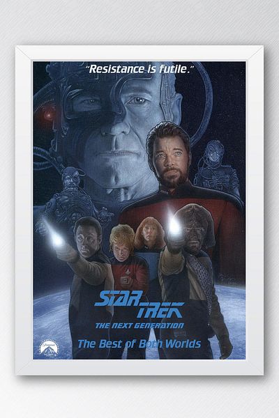Saturn Επιτραπέζιο με κορνίζα Star Trek - Επιτραπέζια αφίσα ταινίας Space Trek