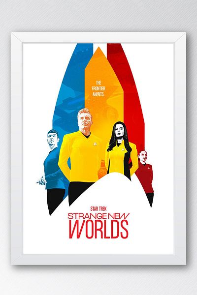 Saturn Επιτραπέζιο με κορνίζα Star Trek - Επιτραπέζια αφίσα ταινίας Space Trek