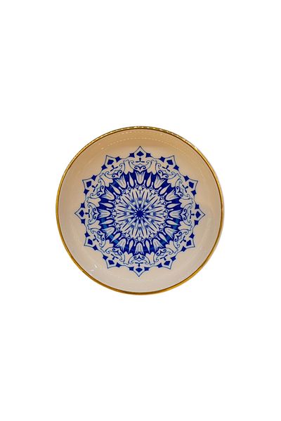 DUKKANI ISTANBUL Set of 6 Ottoman Anthracite Tea Plates