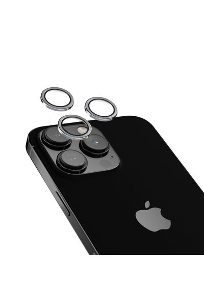 HYPHEN Camera Lens Protector - Silver - iPhone 15 Pro/Pro Max With Self Insta...