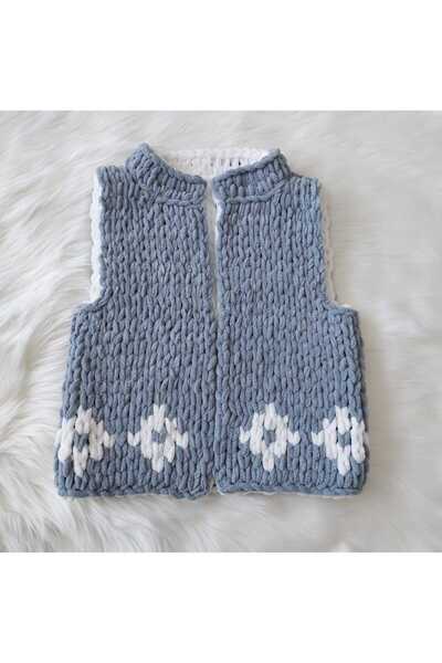 Home Çift Taraflı Bebek Yeleği>Peluş>Puffy>El Örgüsü>Handmade>Çocuk Giyim>Baby Vest