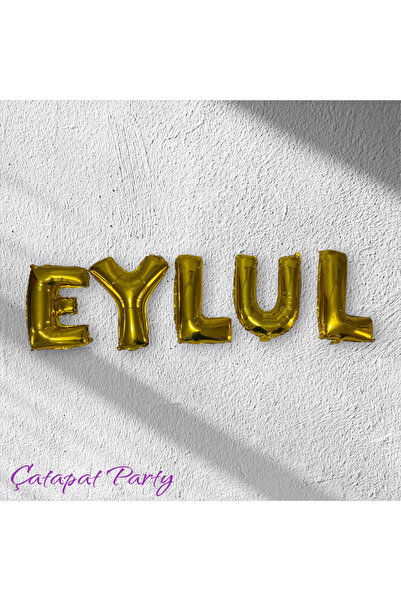 SİNDA FOLYO BALON SETİ - KİŞİYE ÖZEL HARF FOLYO BALON SETİ - GOLD RENGİ - 40 CM