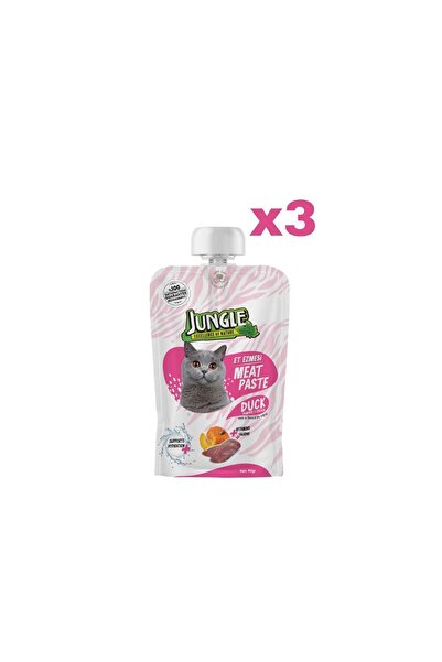 Jungle Taze Kedi Et Ezmesi Ördekli&bal Kabaklı 3 Adet (1X90GR)