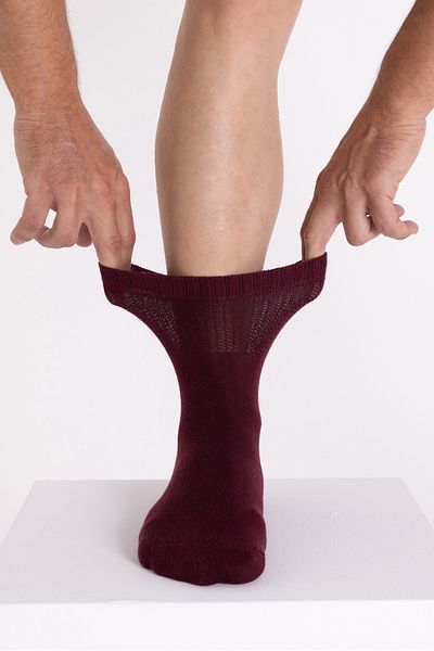 LOVE RAİN FASHİON Comfort Series 4-Piece Men's Bamboo Organic Diabetic Daily Socks