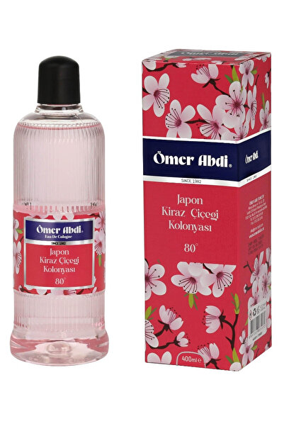 Yüceler Japon Kiraz Çiçeği Kolanyası 80 Derece Pet Şişe 400ml-Japon Kiraz Çiç...