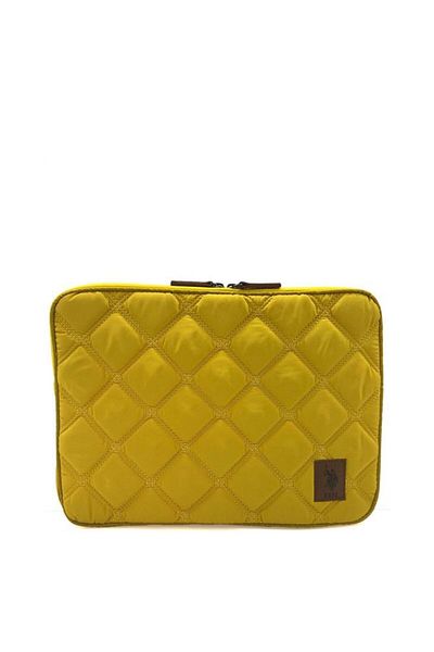 U.S. Polo Assn. Macbook Air - Macbook Pro 13&13.3 Inch Compatible Laptop Case Quilted Mustard