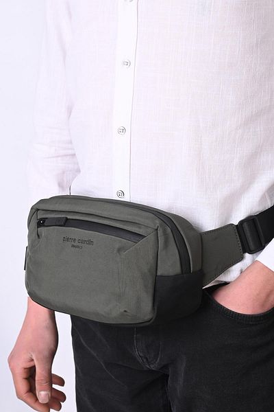 Pierre Cardin Green Waist Bag - 01Pc00103-Ysl