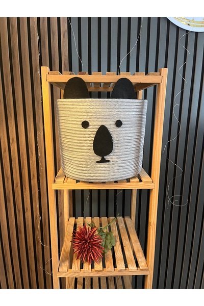 Home AHS Design Φυσικό καλάθι από γιούτα με χαριτωμένες φιγούρες ζώων