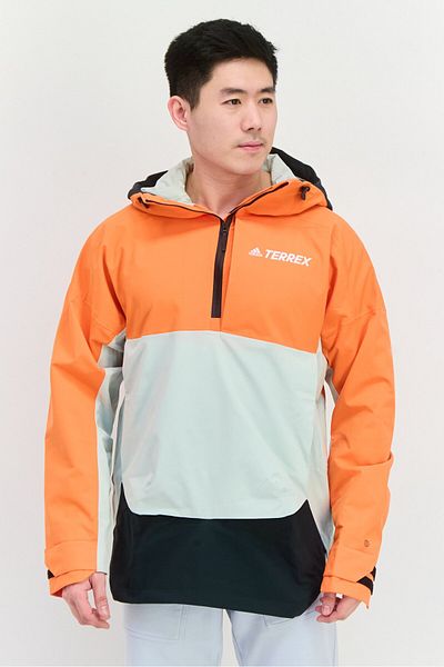 adidas Men Sportswear Fit Outdoor Hooded Jacket, Black