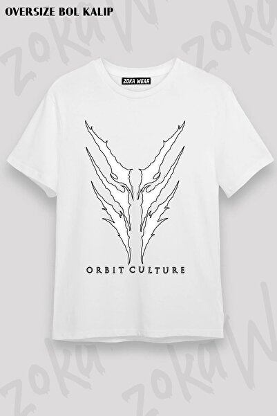 ZOKAWEAR تيشيرت مطبوع بتصميم ثقافة مدارية مقاس كبير للجنسين