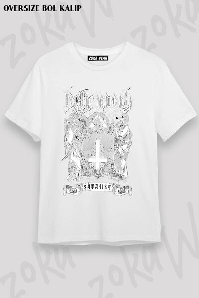 ZOKAWEAR تي شيرت مطبوع بتصميم بيع Behemoth مقاس كبير للجنسين