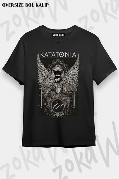 ZOKAWEAR Tricou unisex oversize cu imprimeu Temple Katatonia Design