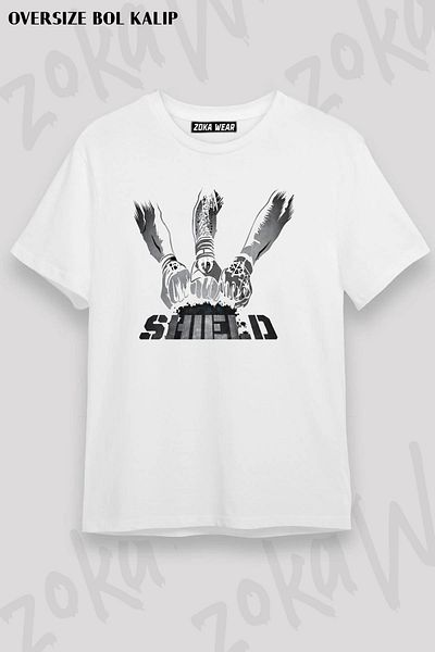 ZOKAWEAR Μπλουζάκι με στάμπα Unisex Oversize Wwe x2 Design