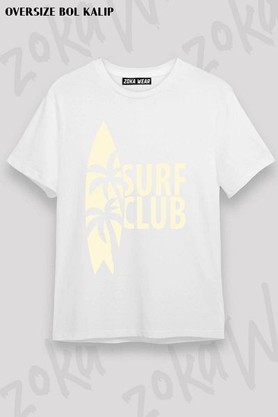 ZOKAWEAR Μπλουζάκι με στάμπα Unisex Oversize Surfing Surfing Design