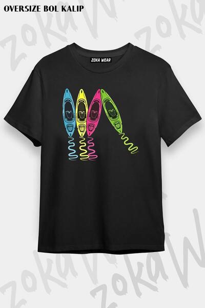 ZOKAWEAR Unisex Oversize Mold Shovel Paddle Boardin Design Printed Tshirt