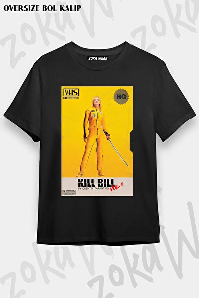 ZOKAWEAR Μπλουζάκι με στάμπα Unisex Oversize Kill Bill Vhs Design