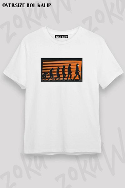 ZOKAWEAR Μπλουζάκι με στάμπα Unisex Oversize Mold Evolution Design