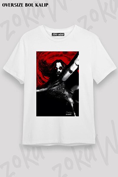 ZOKAWEAR Unisex Oversize kroj Mold Castlevania Dracula Ručni Dizajn Štampano ...